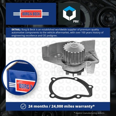 Water Pump fits CITROEN RELAY 244 2.0 02 to 06 XU10J2 Coolant B&B 120150 120161