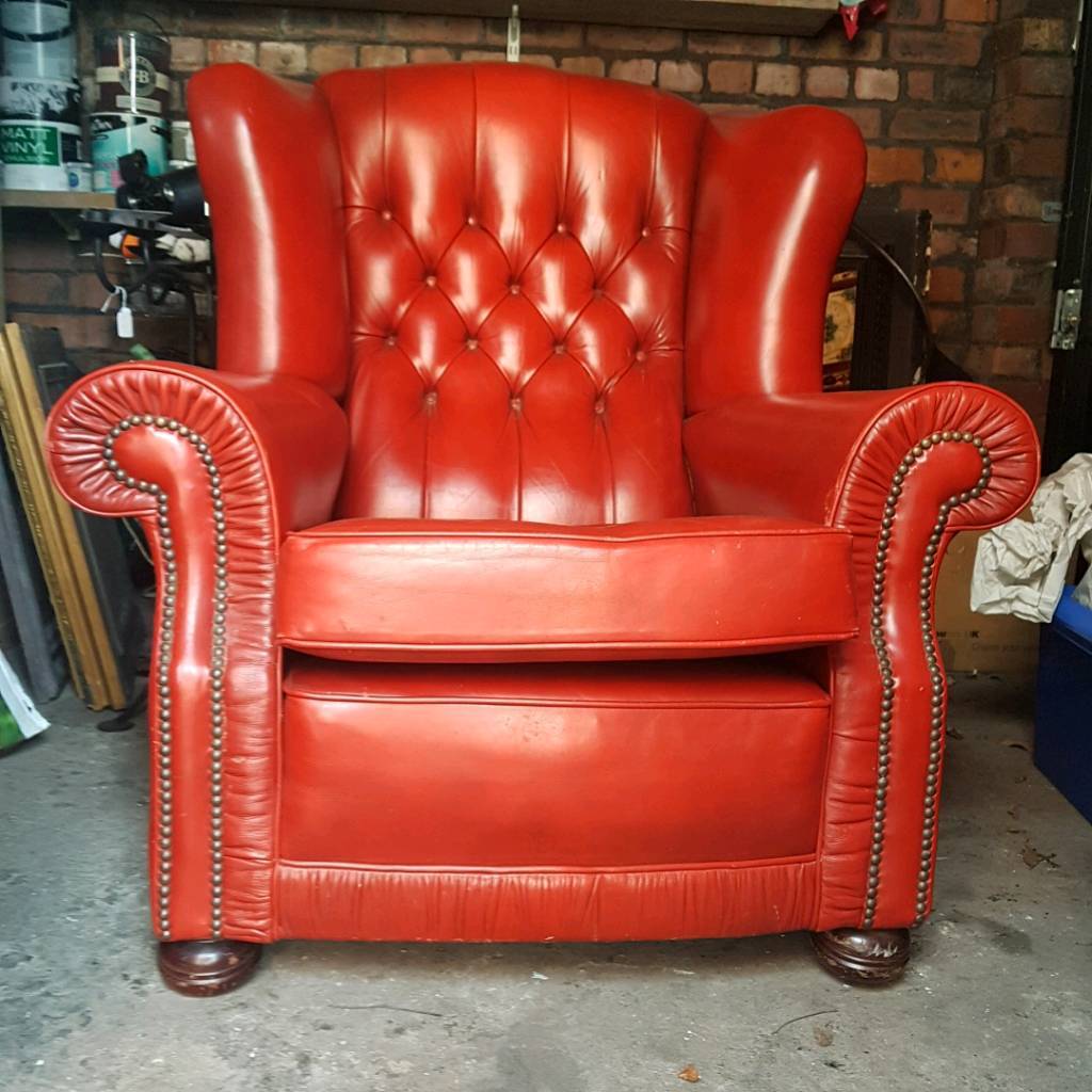 Red Faux Leather Armchair in Carlisle, Cumbria Gumtree