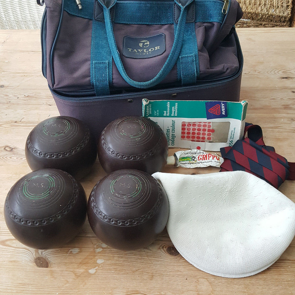 Set of lawn bowls size 4 with bag in Poole, Dorset Gumtree