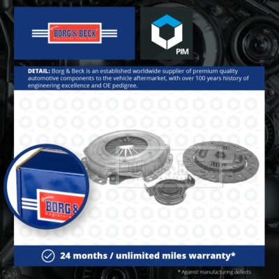 Clutch Kit 3pc (Cover+Plate+Releaser) fits FORD FIESTA Mk1 XR2 1.6 81 to 83 L3E
