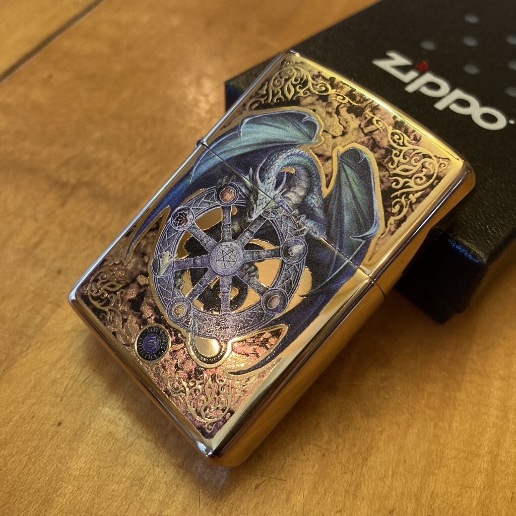 Zippo 99575 Anne Stokes Dragon Fusion High Polish Brass