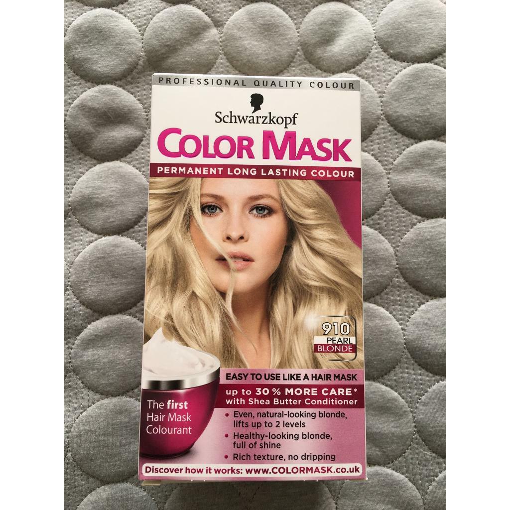 Schwarzkopf Color Mask Permanent Long Lasting Pearl Blonde 910 in Exeter, Devon Gumtree
