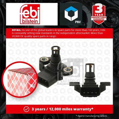 MAP Sensor fits CITROEN C1 1.0 2005 on Manifold Pressure 1920KN Febi Quality New