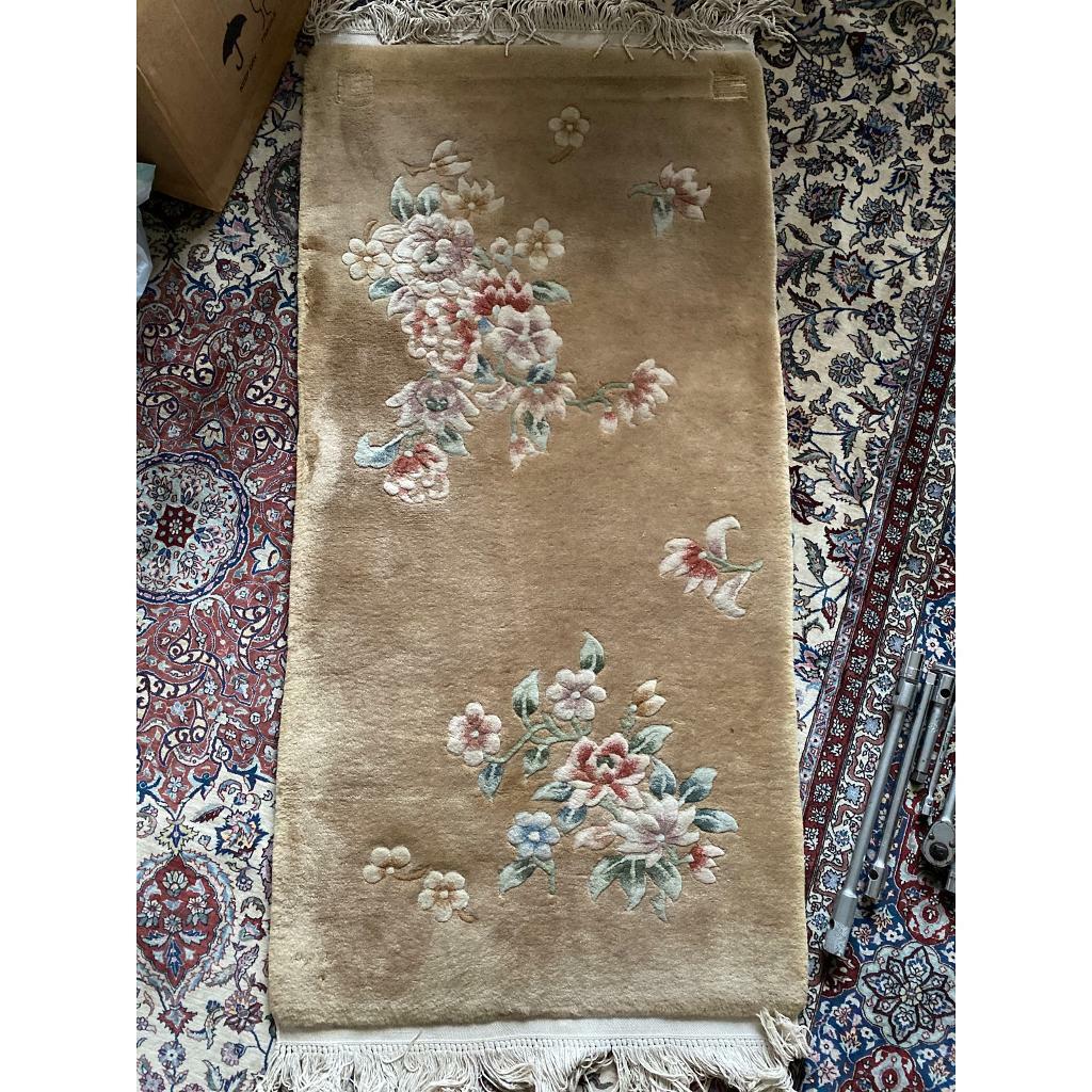 Beige Floral Rug 1.36x0.70m in Cyncoed, Cardiff Gumtree