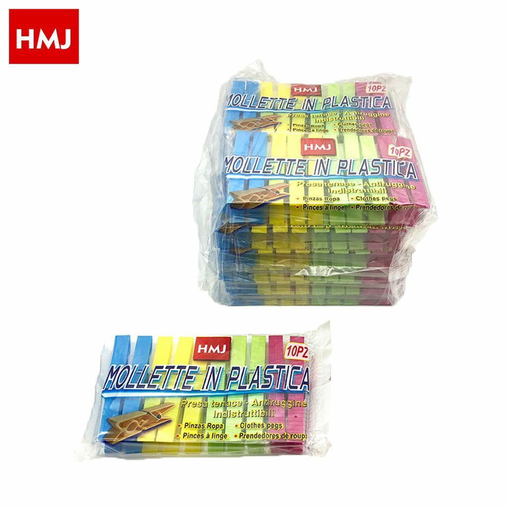 Set 120 Pezzi Mollette Pinze Bucato Panni Plastica ExtraForte Colorate hmj