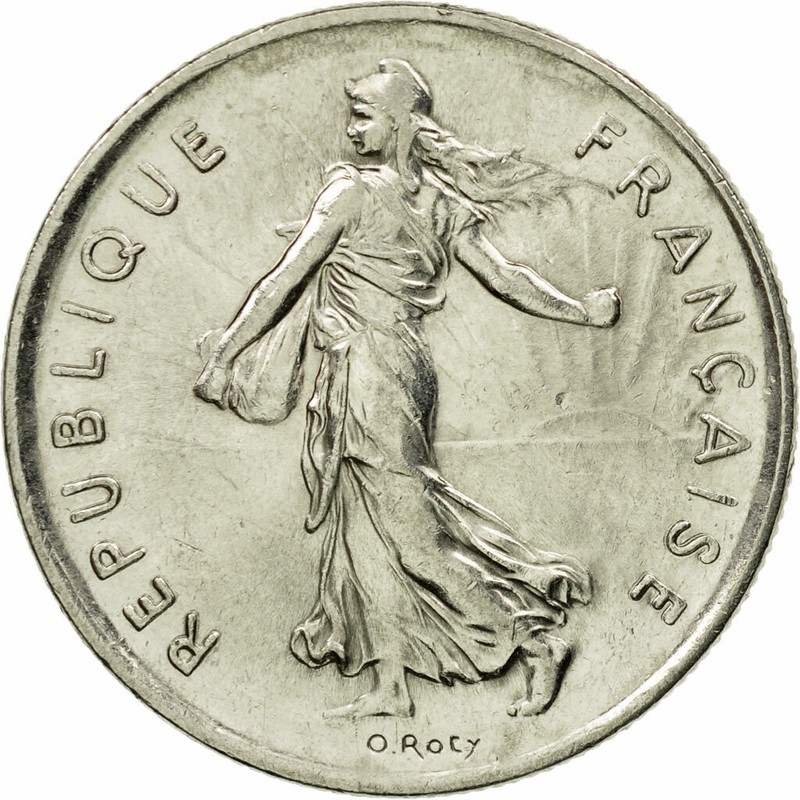 [#531982] Monnaie, France, Semeuse, 5 Francs, 1995, Paris, Sup, Nickel Clad Copp