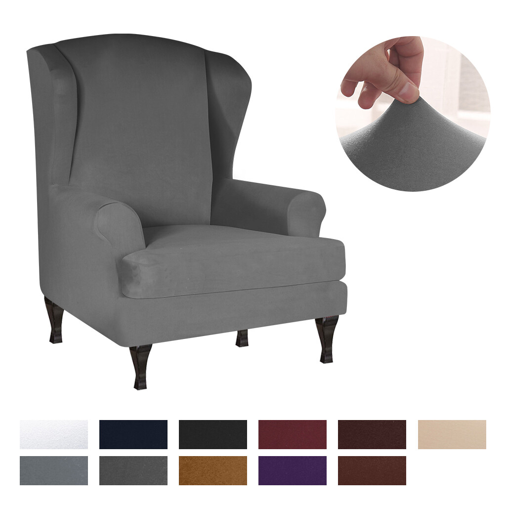 Cover Wingback Chair Wing Back Covers Armchair
