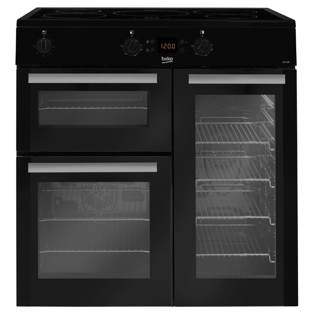 Beko BDVI90K Black 90cm Double Oven, Grill & Induction Hob Electric