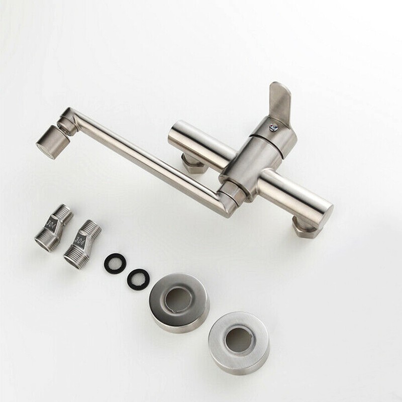 Unterputz Wasserhahn Wandmontage Küchenarmatur Spülbecken Mischbatterie