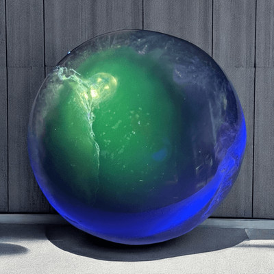 Volcano Agate Sphere UV Reactive (#3)