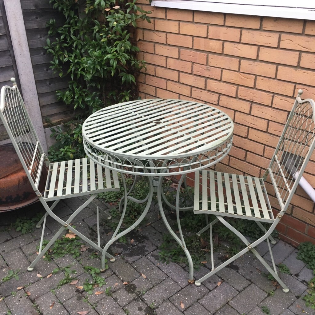 Garden Furniture Set, Green, Metal, Sturdy in Leytonstone, London