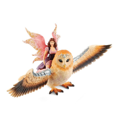 Schleich Bayala Fairy In Flight Glam Owl Magnetic 2 Two Pieces 70713 New In Box