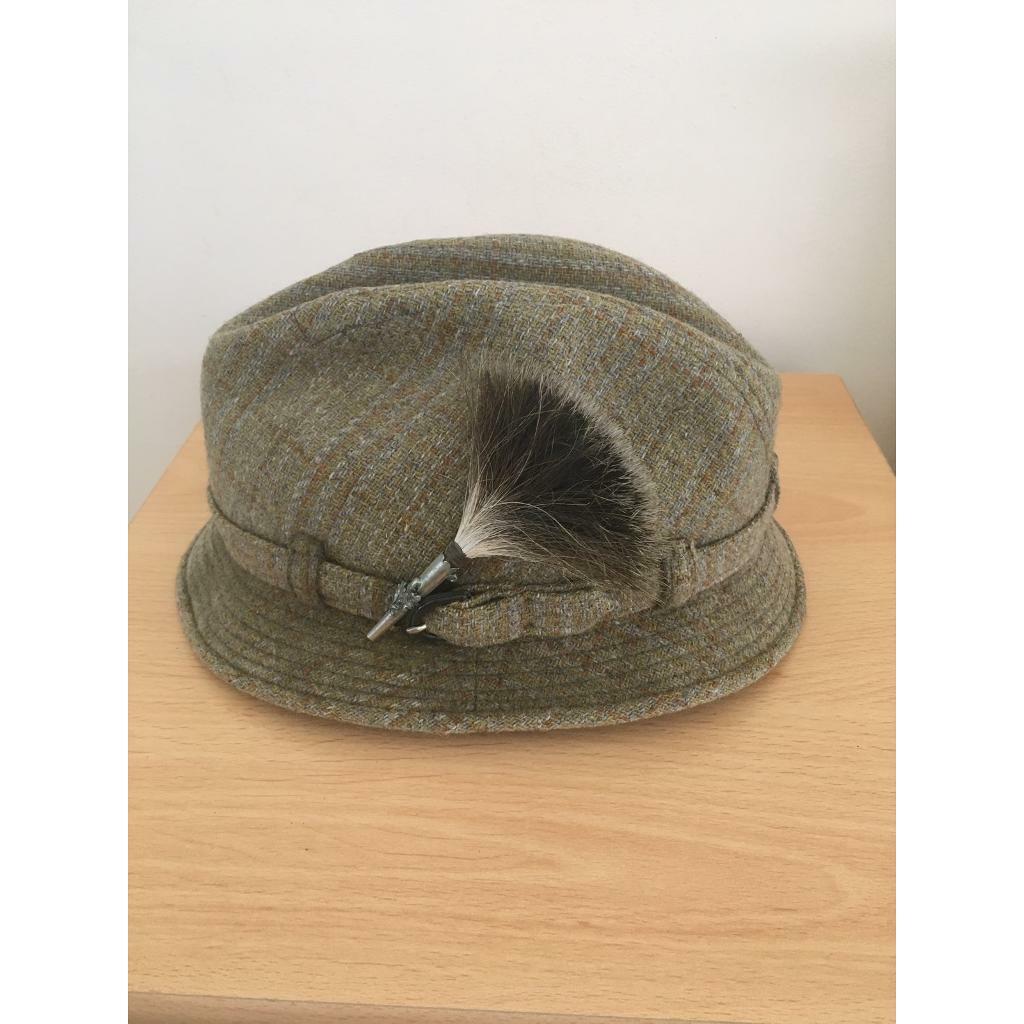 VINTAGE 100% WOOL TRILBY HAT SIZE 