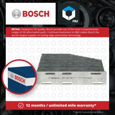 Pollen / Cabin Filter fits SKODA SUPERB Mk2 08 to 15 Bosch 1K2819653A 1K2819653B