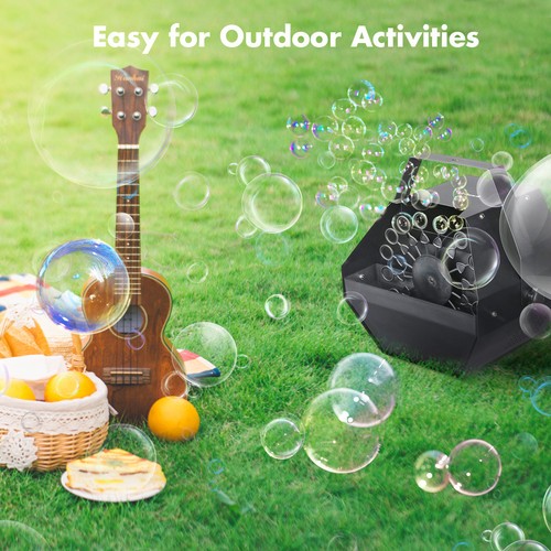 25W Electric Bubble Blowing Maker Machine High Output Disco Club Childrens Party