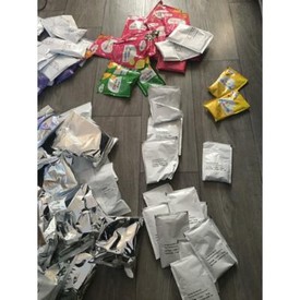 constellation marble suitcase