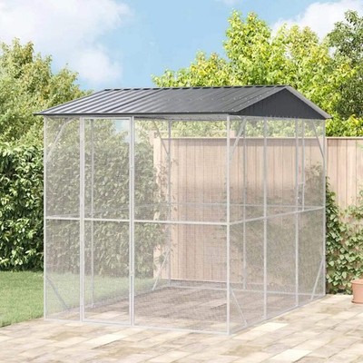 Bird Cage Anthracite 227 x 310 x 247 cm Galvanised Steel