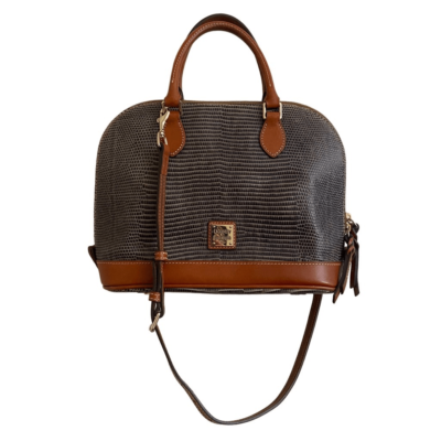 Dooney and bourke lizard embossed zip hotsell zip satchel