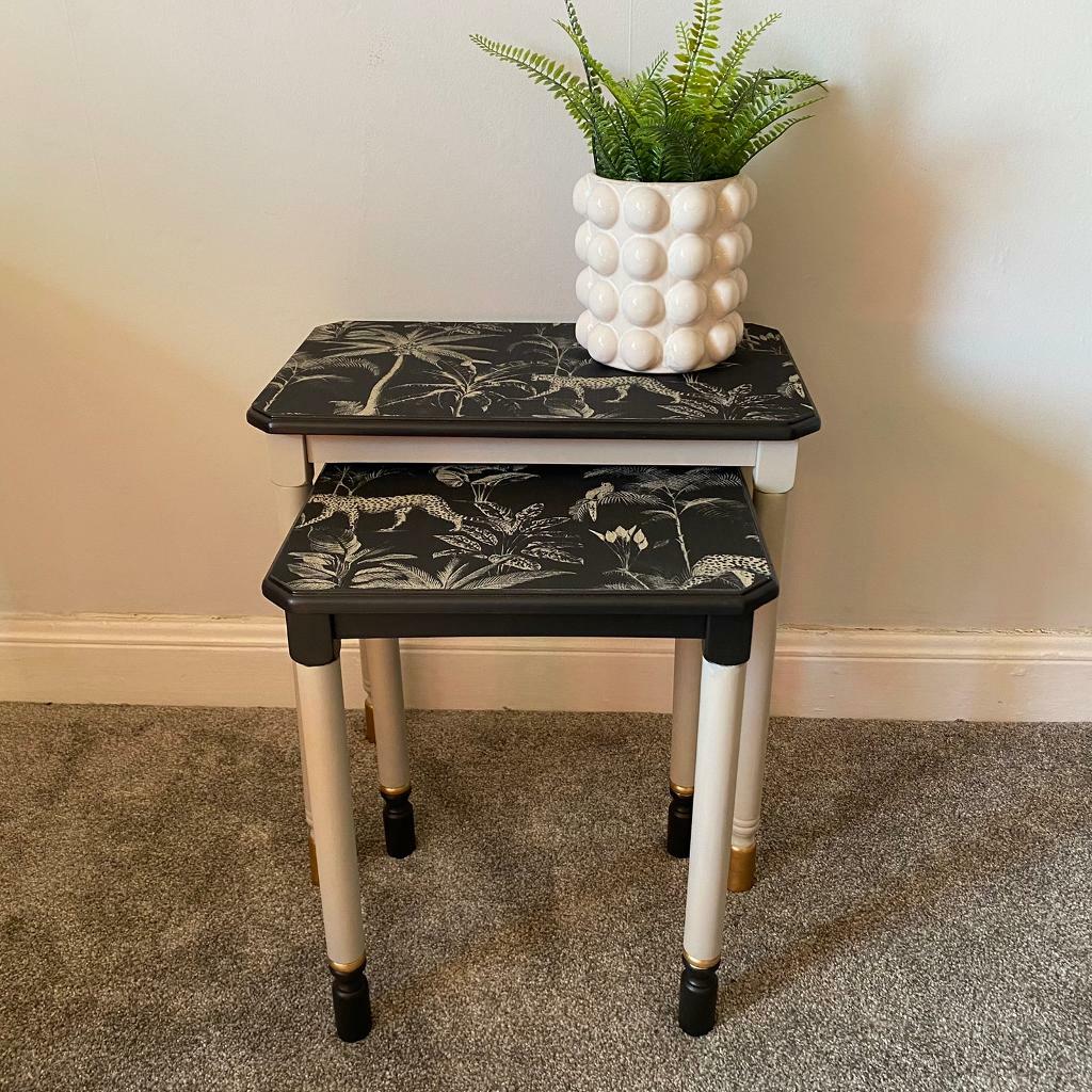 Set of Upcycled mahogany nesting tables in Shawlands, Glasgow Gumtree