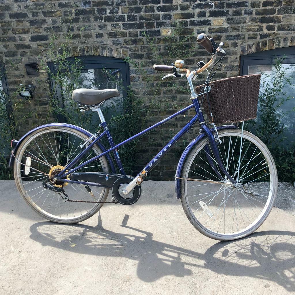 can be ridden home 7 speed Dawes Cambridge Mixte frame ladies bicycle