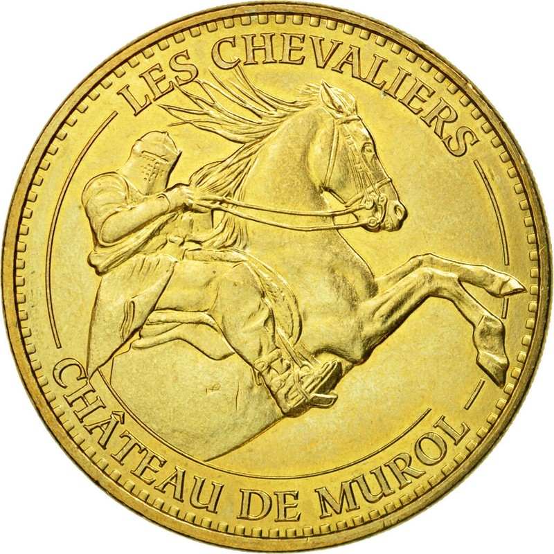 [#537107] France, Jeton, Jeton Touristique, Murol - Le ChÃ¢Teau NÂ°4 - Les Chevali