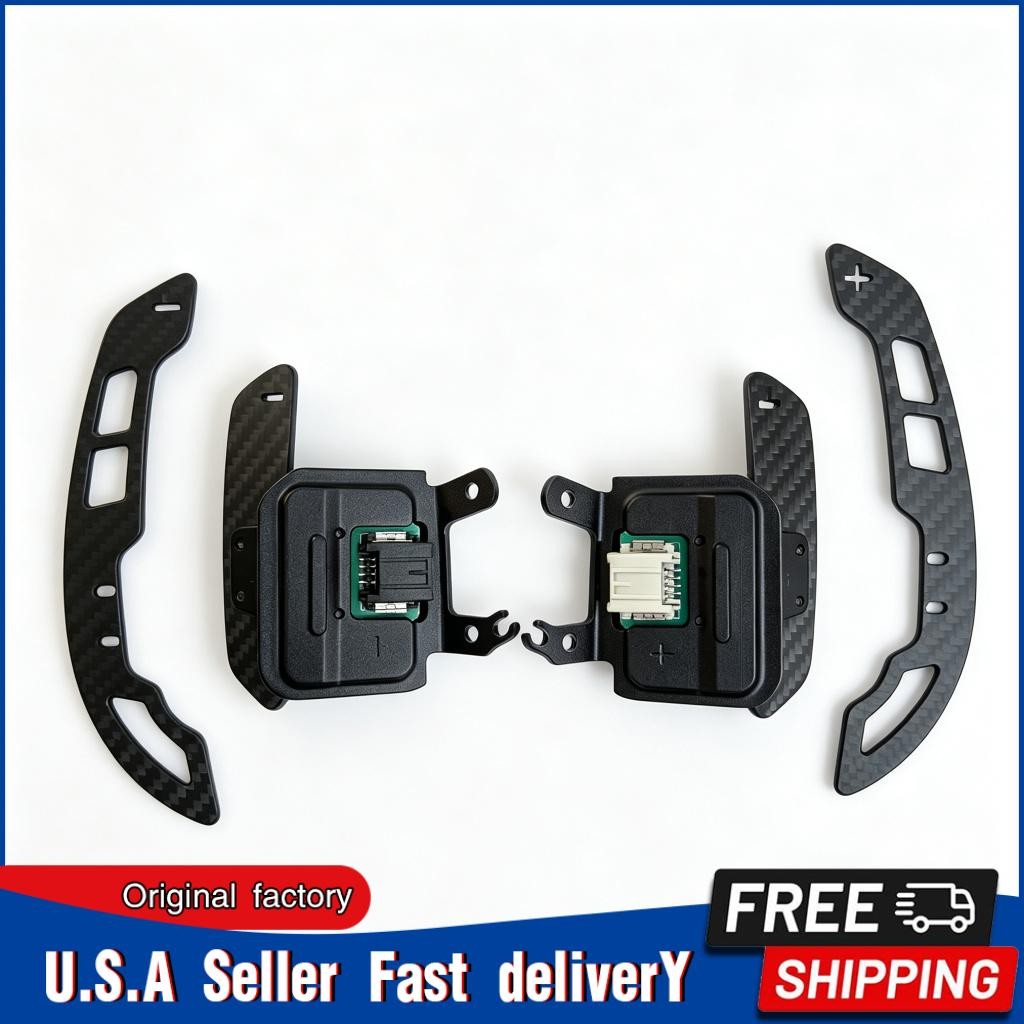 For 20-26 Corvette C8 | CARBON FIBER Steering Wheel Magnetic Paddle Shifter Pair