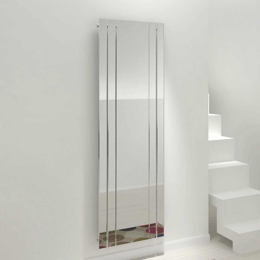 NEW Kudox Tova Mirror Vertical Wall Radiator Chrome (H)1800 mm (W)600