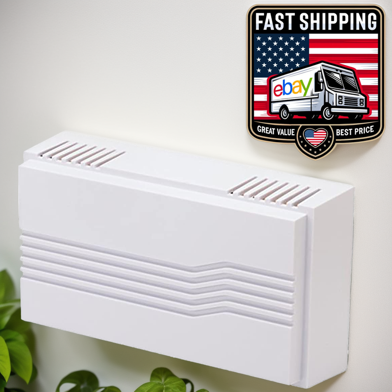 Wired Door Chime, 2 Sound, 16V Transformer Compatible, White
