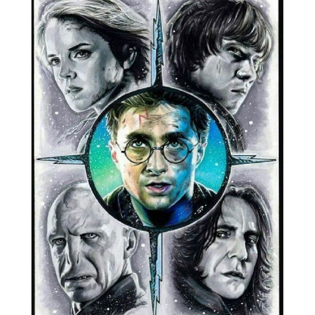 Рисунки Гарри Поттер коллаж