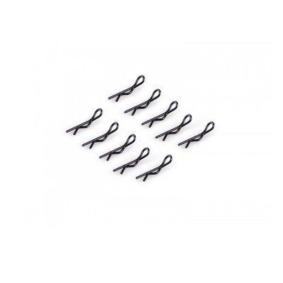 AM-103109  Black Small Body Clips (10)