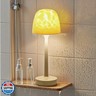 Funlenry Spa-Like Shower Lamp - Waterproof Bathroom Lamp with 16 Color Ocean Wave Projector, Rechargeable Shower Light with Touch and Remote Control, Cordless Light for Inside Shower/Bathtub