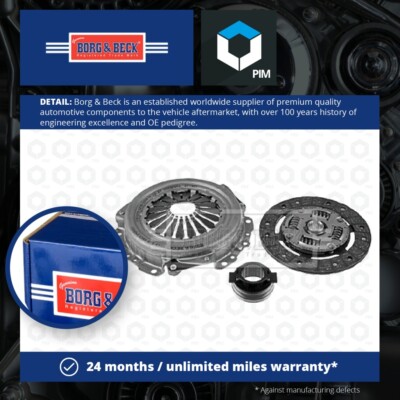 Clutch Kit 3pc (Cover+Plate+Releaser) fits FORD ESCORT Mk2 RS 1.6 74 to 80 LC