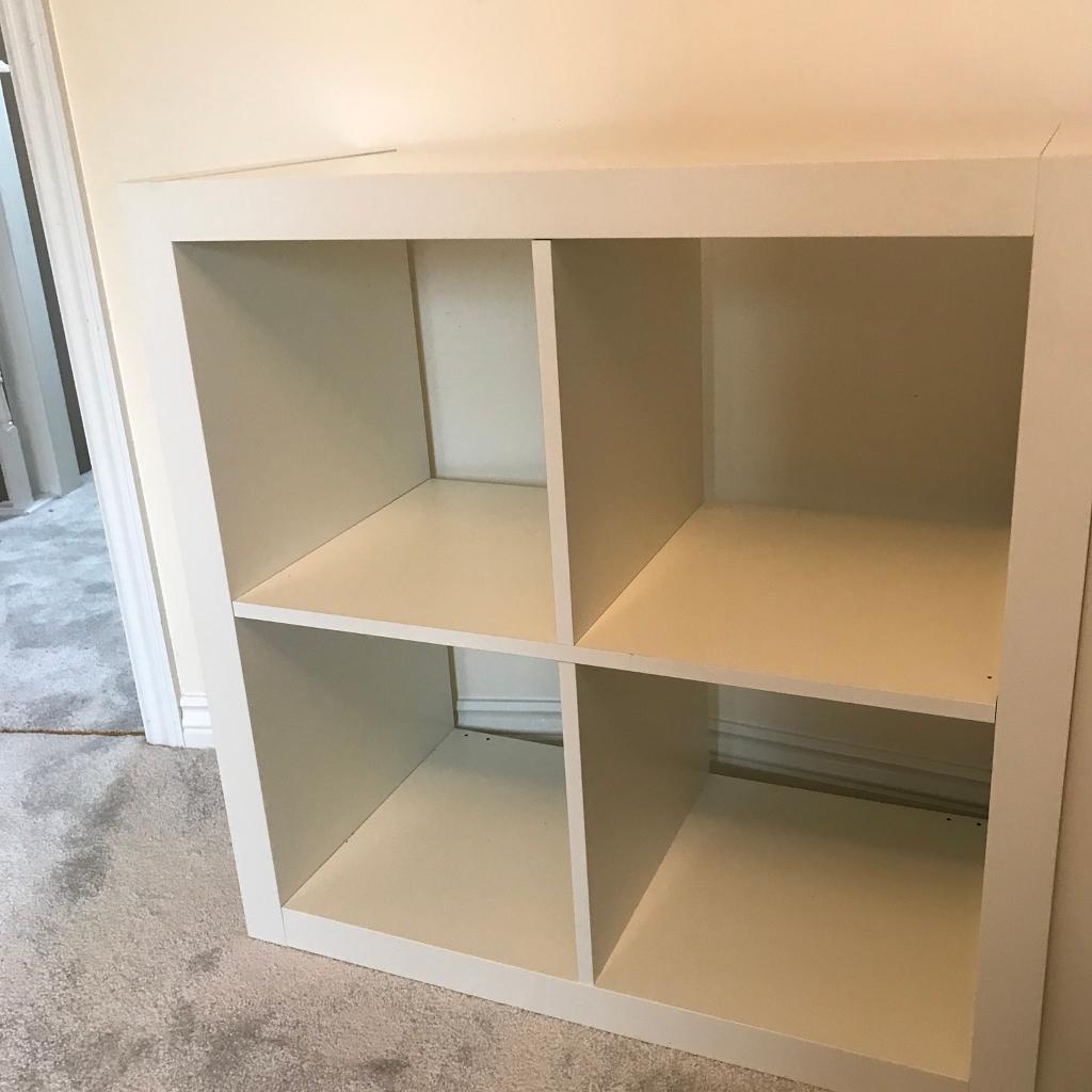 Ikea Expedit white cube unit sold subject to collection Thurs in