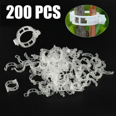 100-500PCS 25mm Garden Plant Support Clips Tomato and Veggie Trellis Twine
