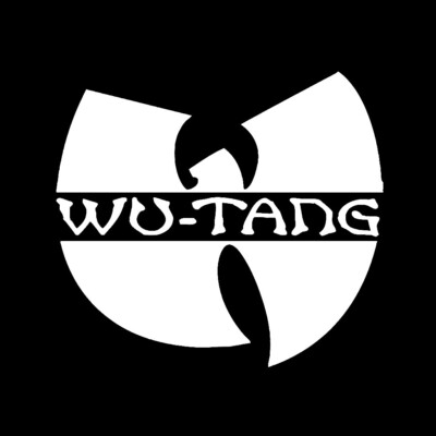 WU-TANG CLAN Logo Die-Cut Vinyl Decal Sticker - 4.5  x 4  - WHITE