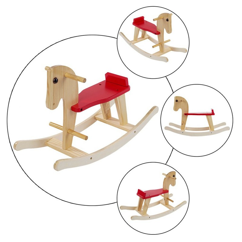 wood horse for baby