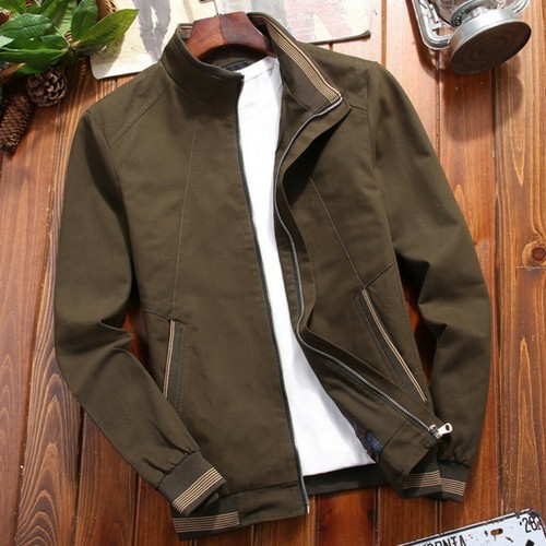 Spring Men's Outwear Jacket Windbreaker Coat Stand Collar Spring Men's Outwear Jacket Windbreaker Coat Stand Collar