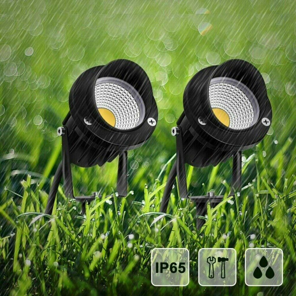 Gartenstrahler mit erdspieß led