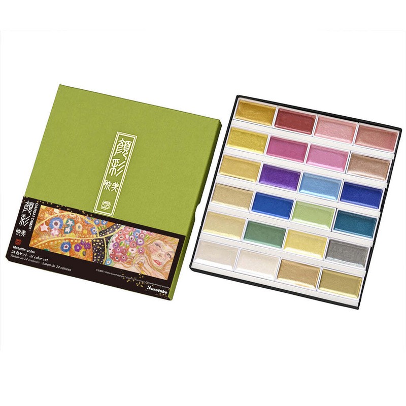 Kuretake Gansai Tambi Aquarellfarben Set 12/18/24/36/48 Farben Mc20 Art
