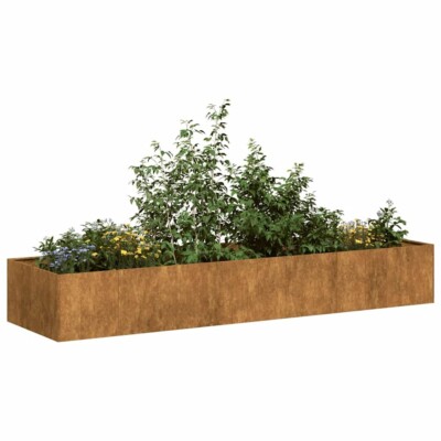 vidaXL Planter Rusty 280x80x40 cm Weathering Steel