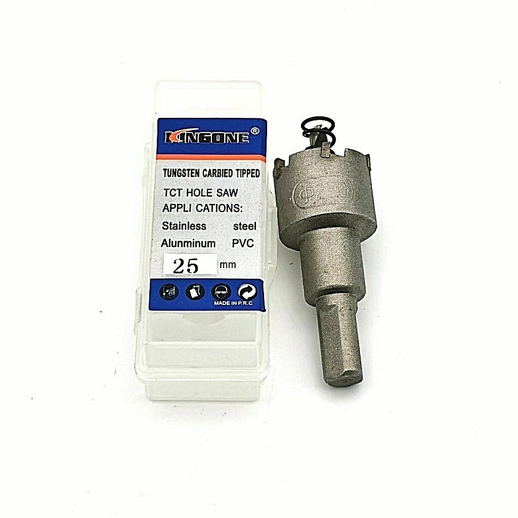 Fresa a Tazza 25 Mm Molla Espulsione per Ferro Acciaio Lamiere Plastiche Sus