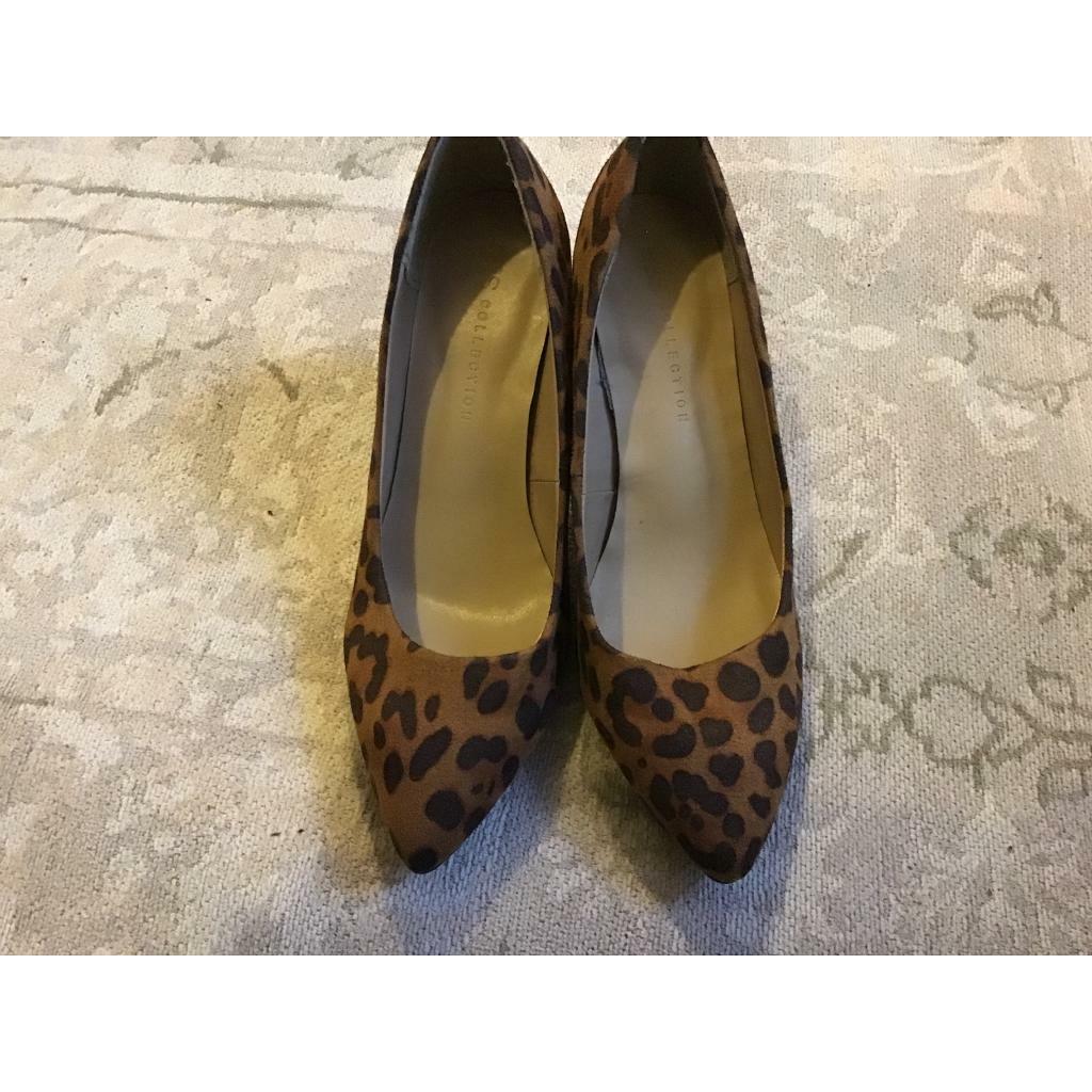 leopard print small heel