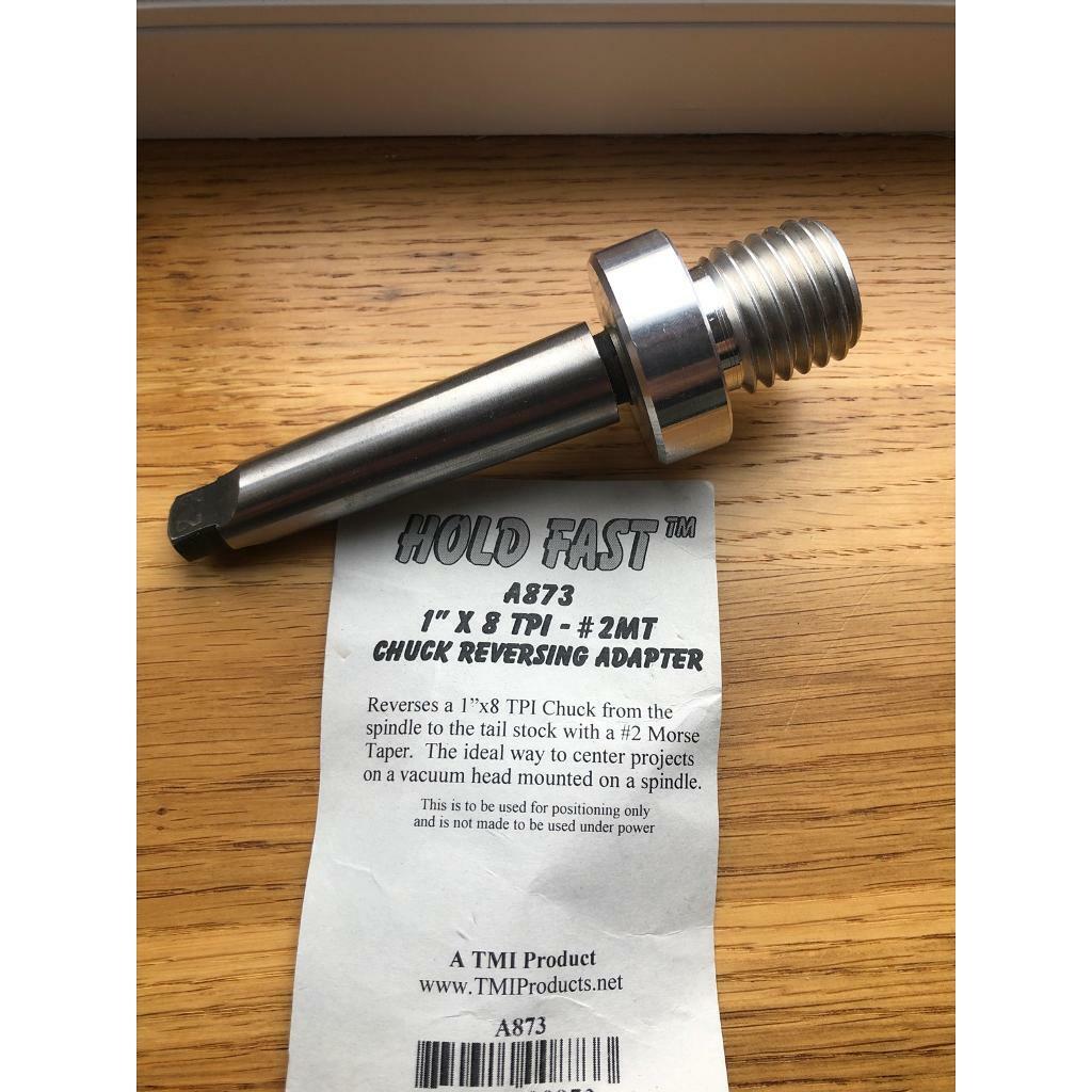 Hold fast 1x8tpi 2mt chuck reversing adapter for wood lathe in Norwich, Norfolk Gumtree