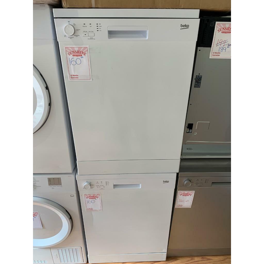 New Scratch N Dent BEKO Dishwashers Freestanding White or Silver in