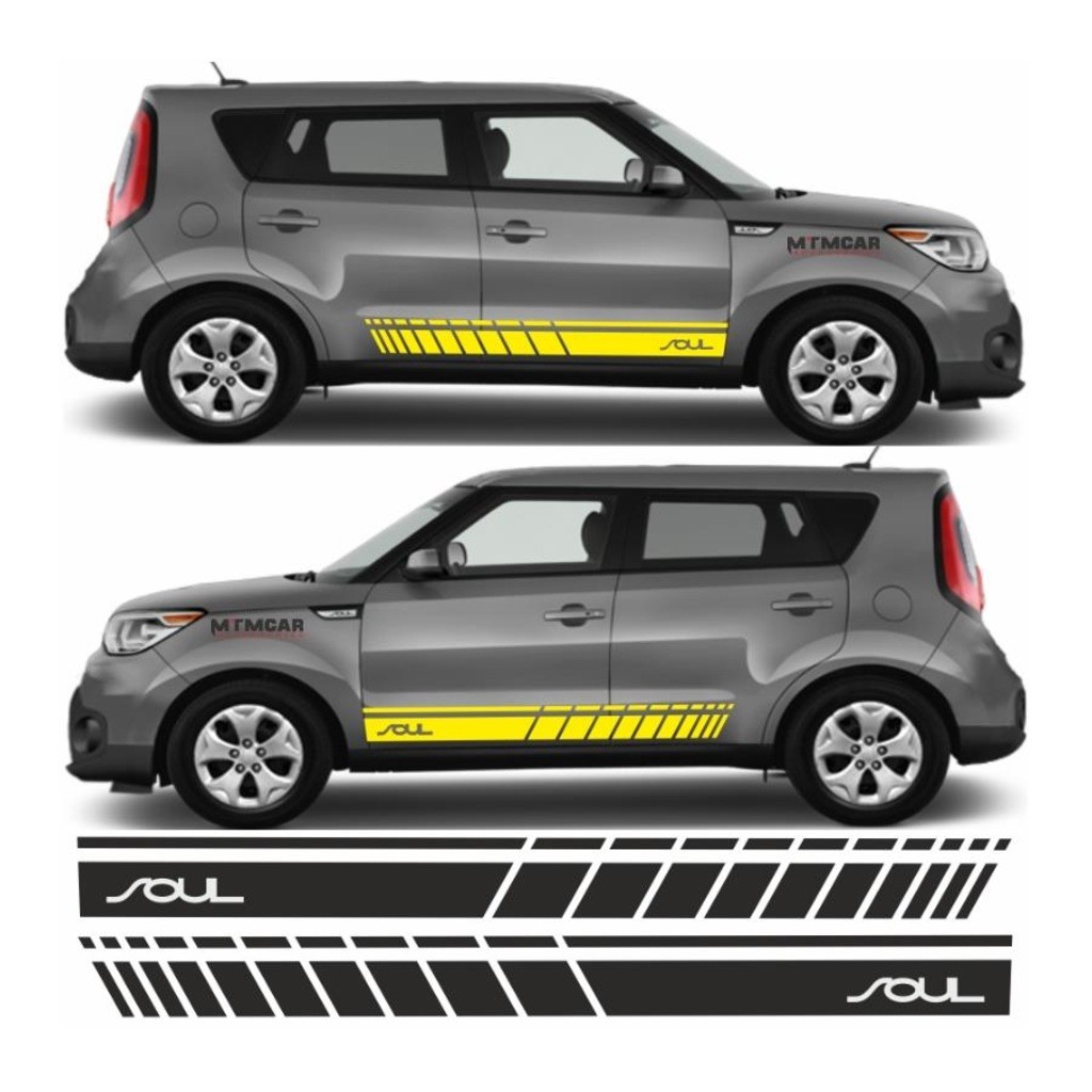 Sticker Decal Vinyl Door Molding Guard Stripes for Kia Soul 20142019
