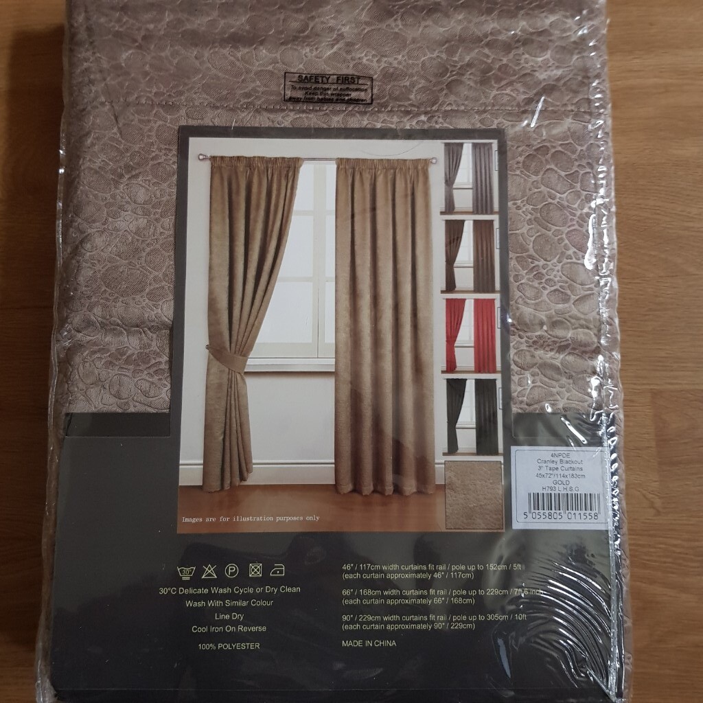 Embossed woven blackout curtains | in Livingston, West Lothian | Gumtree