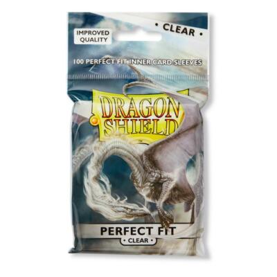 ATM13001 Arcane Tinmen - Dragon Shields: 100 Perfect Fit Topload Sleeves - Clear