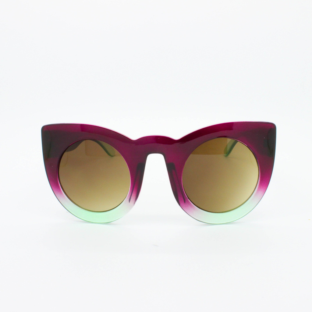 Women/'s Thick Frame OVERSIZE Cat Eye Sunglasses Large Round VTG Retro Women 80/'s
