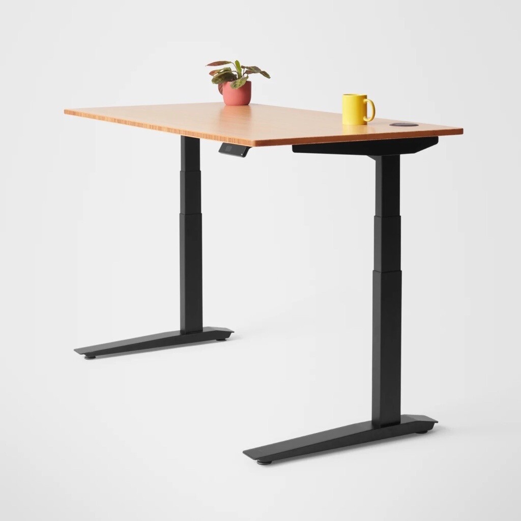 FULLY JARVIS Electric Standing Desk As NEW w/ Laptop Arm, Wheels, Drawer Home Office OFFERS