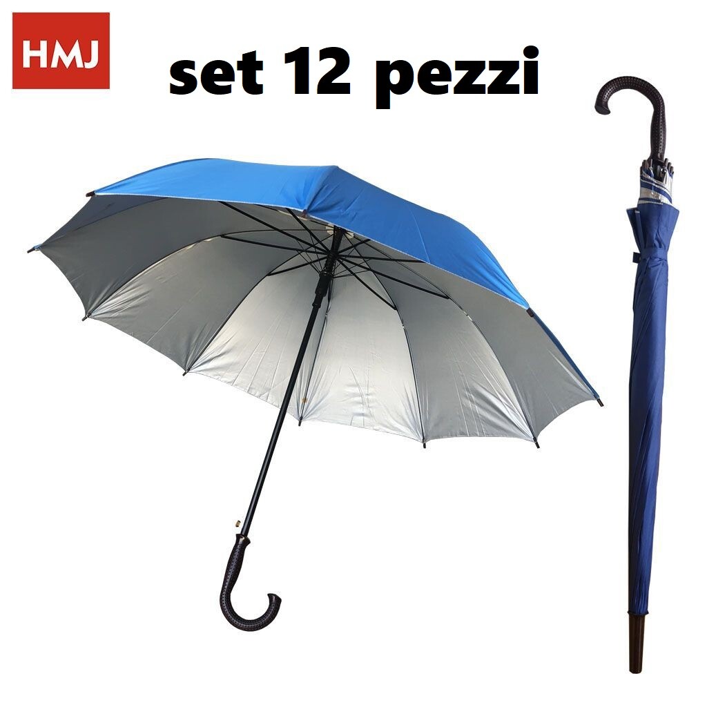 Set 12 Pezzi Ombrelli Grandi Protegge Da Pioggia e Sole Estate Inverno hmj